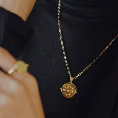 Moon Swivel Necklace