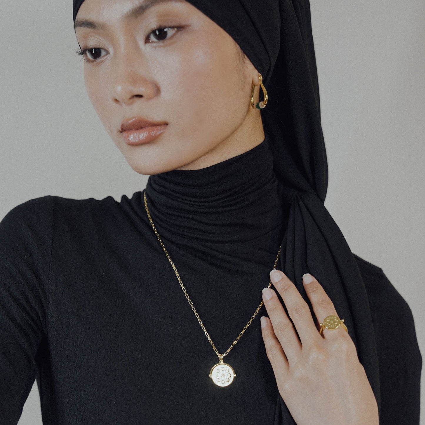 Moon Swivel Necklace