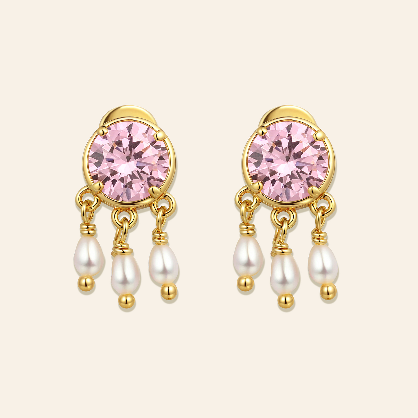 Rani Pearl Drop Stud Earrings