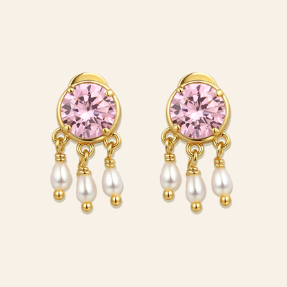 Rani Pearl Drop Stud Earrings