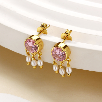 Rani Pearl Drop Stud Earrings